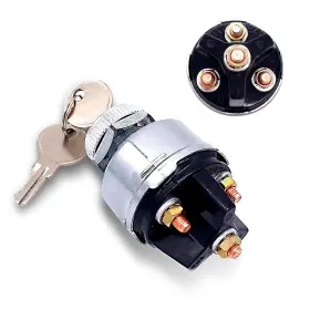 Chiokg2615si-1pc Leechio Ignition Switch With Key 12v On/off/start/acc Four-position Starter