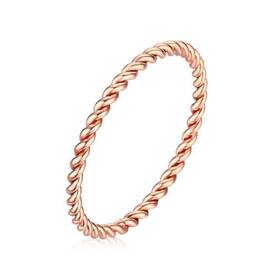 Liu Jun Jz001 Copper Tensor Ring For Women Pure Solid Twisted H