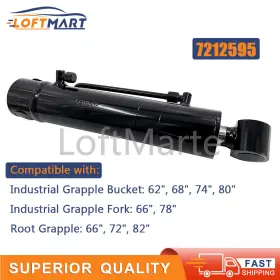 7212595 Loftmarte Hydraulic Grapple Cylinder For Bobcat Skid Steer Compact Track Loader