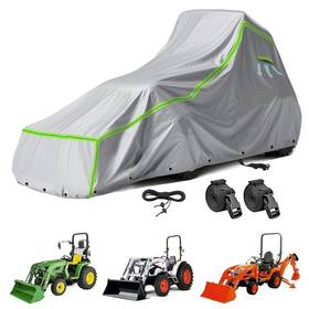 Lokisbeaury 762849559438 Tractor Cover For John Deere Kubota And New Holland - 600d Oxford Fabric Fo