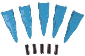 Lssoch 230tl-23fp 5pk 230tl Single Tiger Long Backhoe Bucket Teeth 23fp Flex Pins Compatible