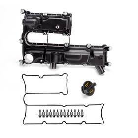 Luluviolen Ds7evcg271 Engine Valve Cover With Gasket Bolts Oil Filler Cap Compatible Ford Esca