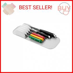 Madesmart 359627535908 Classic 5-slot Small Knife Holder Storage Mat For Drawers Soft-grip K
