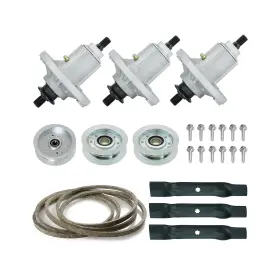 La145 Magorfas 761026776064 48 Inch Lawn Mower Deck Rebuild Kit For John Deere D140 D155 Include 3 Spi