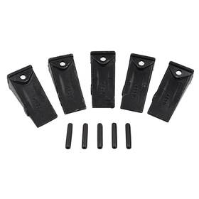 Manioiity X156l 5x Excavators Bucket Teeth 156lpn Long Pins Compatible With Takeuchi Bo