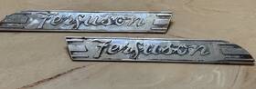 Massey Ferguson 16661 Tractor Chrome Side Emblems Oem Vtg Rh / Lh 21240 16660 21241
