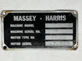 Massey Harris 975-105 Massey-harris Serial Number Identification Plate Tag 5-1/4 Inch X 2-3/4 1/16