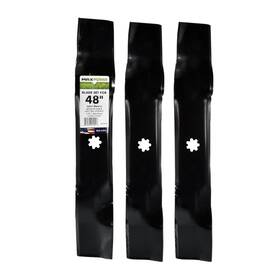 Maxpower 561812b Set Of 3 3-n-1 Blades For 48 Inch Cut John Deere Replaces Am13