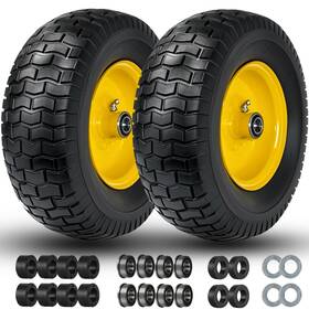 Menxigoc 135006ltcf 13x5.00-6 Flat Free Tire And Wheel 13x5-6 Lawn Mower Tires Zero Turn Front