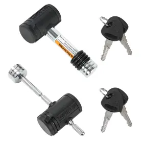 47283 Metoware Trailer Hitch Lock& Coupler Lock Kit Swivel Head Receiver P Inch
