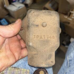Minneapolis Moline 10a7748 Water Jacket Housing Hose Mount Vintage