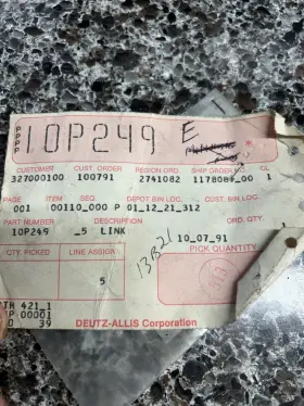 10p249 Minneapolis Moline Minneapolis-moline Brake-link