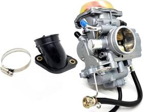 Motor Buddies Ha01081 Carburetor And Intake Boot Set For Suzuki Quadrunner 250 Model X Only 4wd K Inch
