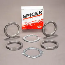 F350 National Drivetrain 842234137356 Spindle Nut Kit - Compatible With Ford Dana 60 Front 78-97