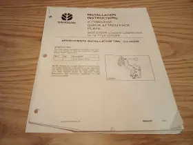 716653056 New Holland #716653056 Quick Attach Face Plate Installation Instructions