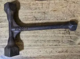 F2-005 Nichols & Shepard Nichols&shepard T Wrench Tool Socket Vtg Farm