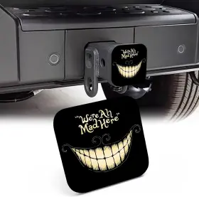 Nitahhhy 762299478297 Trailer Hitch Cover Halloween Black Scary Smile 2