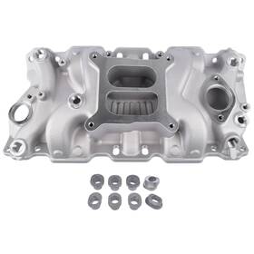 Niyako 413566 Engine Aluminum Dual Plane Intake Manifold Replacement# Pc2013 52013 Fit 1955