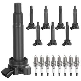 Npauto Uf230 Ignition Coil Pack And Spark Plugs Compatible With 4.3 4.7 V8 2000 20... Fast Ship