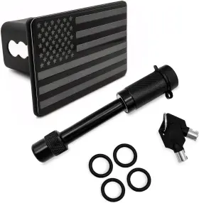 Ohleats-1903th Ohleats Trailer Hitch Cover 2 Inch Tube Plug Insert With Pin Bolt Black