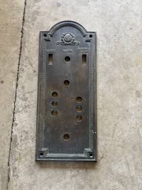 Otis 1453-sw-1 Elevator Panel Cover Brass