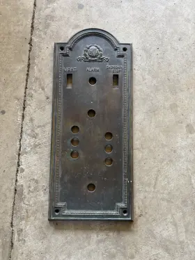 1453-sw-1 Otis Elevator Panel Cover Brass