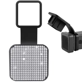 Ouchuang-dtg-3 Oucpc Bling Trailer Hitch Cover With White For Any 2 Inch Receivers- Rubber
