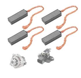 Oukens Oukenspq9myku8h5 4 Pcs Alternator Regulator Brush Set Oem 16770206 Brushes Carbon Br