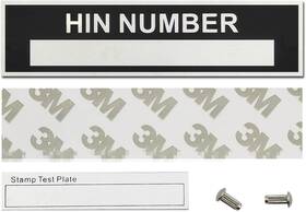 Overed Hinid001 Hin Number Plate For Boat Hull Identification Tags Replacement Blank Hi