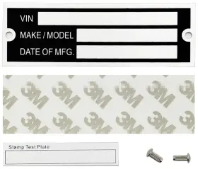 Trailer-date-1 Overed Trailer Vin Id Plate Blank Data Tag Model Identification Serial Number M