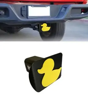 Rty-002 Partlant Custom Trailer Hitch Cover For 2 Inch Towing Rear Receiver Plug Yellow