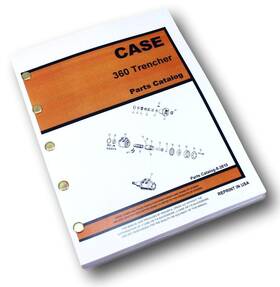 Peaceful Creek Supply 752589912884 Case 360 Trencher Or Plow Parts Manual Catalog Exploded Views Assembly