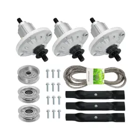 La130 Petmigo 761026777924 Deck Blade Spindle Belt Idler Kit Fits For John Deere 155c Gy2