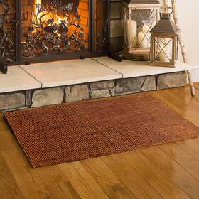 Plow & Hearth 37816spc And Dalton 2x3ft6 Inch Fireproof Rug Paprika Wool Blend Firep