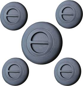 Plsusjhao 68225506 Bed Plug Cover Kit 5th Wheel Hitch Towing Prep Group Black