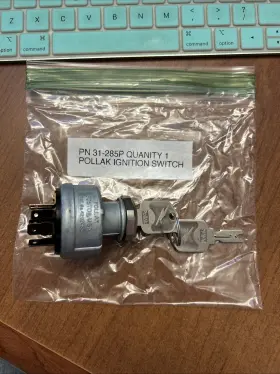 31-285p Pollak 3-position Ignition Switch- Pn