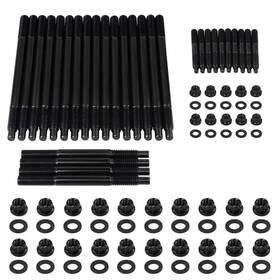 Pqy Emk05 12-point Cylinder Gasket Head Stud Bolts Nuts Kit Compatible With 97-03 Chevy