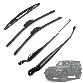 68382427aa Promrmr Front Windshield Wiper Arm And Blade Set Compatible With Jeep Wrangler 2018-202