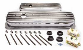 Racing Power R6196 Company Valve Cover Short 2.563 In Height Finned Baffled Br