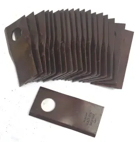 86561093 Radura 19pcs Rh Mower Blade - 110x50x4mm For Case Ih Ford New Holland