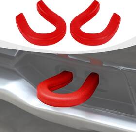 Razpoy Ra-00001 Tow Hook Cover Fit For Chevy Silverado 1500 2007-2024 Front Bumper Red