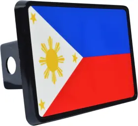 Vv-387 Rogue River Tactical Filipino Flag Trailer Hitch Cover Plug Gift Idea Black