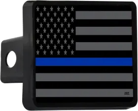 Vv300 Rogue River Tactical Subdued Thin Blue Line Flag Trailer Hitch Cover Vv300 Rogue River Tactical Subdued Thin Blue Line Flag Trailer Hitch Cover