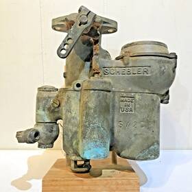 Schebler Sv20 Rare Vtg Carburetor Model S 1 1/4 Vert Updraft Cast Iron Made Usa