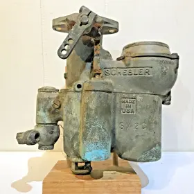 Sv20 Schebler Rare Vtg Carburetor Model S 1 1/4 Vert Updraft Cast Iron Made Usa