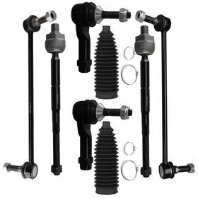 Scitoo 843066-551 Front Inner Outer Tie Rod End With Steering Boot Fit 2011-2019 For Ford Explorer