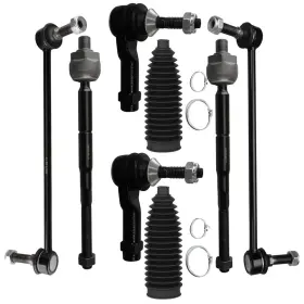 843066-551 Scitoo Front Inner Outer Tie Rod End With Steering Boot Fit 2011-2019 For Ford Explorer