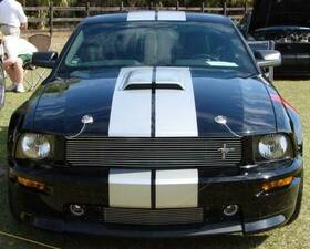 Shelby American Sgt150 Gt Oe Chrome Tri Bar Running Pony Emblem For Ford Mustang Bille G1n