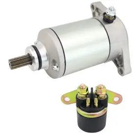 31100-19b00 Stabsoli Starter Motor And Solenoid Relay For Suzuki Quadrunner 250 1987-2002 Kingquad