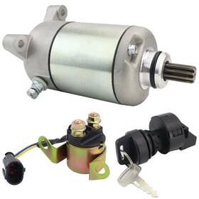 Stabsoli 850047758125 Starter Motor And Solenoid Relay Ignition Switch For Polaris Sportsman 400 50